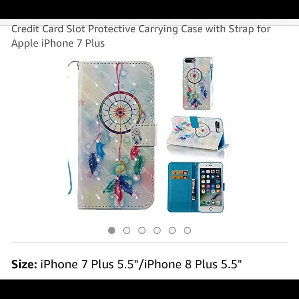 Carrying case for iPhone 7 Plus or 8 Plus